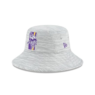 Minnesota Vikings Gorra | New Era Official NFL Training Stretch Bucket Hat Mexico - Morados